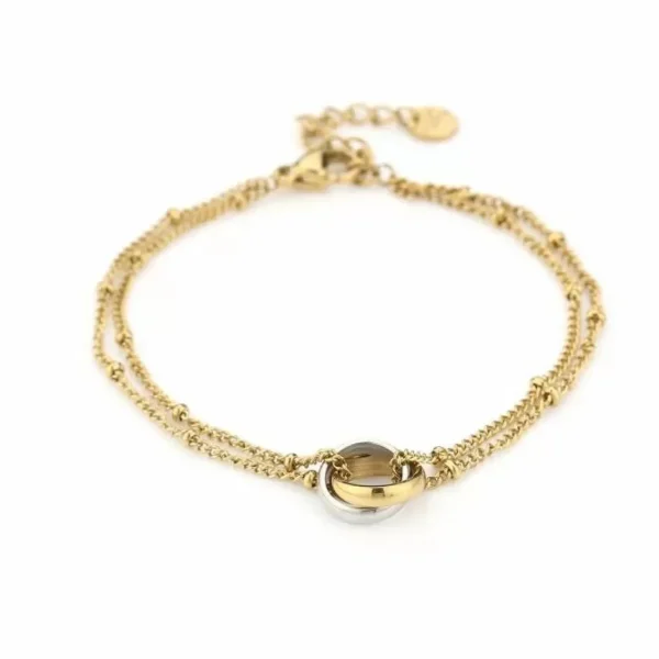 Armband connected goud