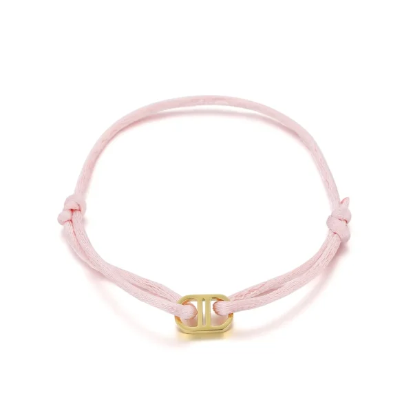 Armband connected roze/goud