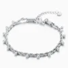 Armband gedraaid bollen zilver