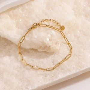 Armband kleine schakels goud