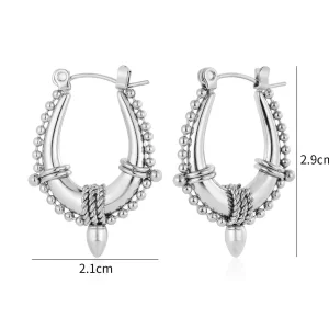 Bali glow oorbellen zilver