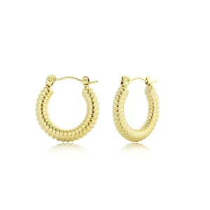 Basic bali oorbellen goud