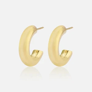 Basic creolen 23mm goud