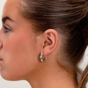 Basic creolen 23mm zilver