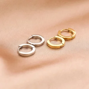 Basic creool oorbellen klein goud