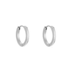 Basic creool oorbellen zilver