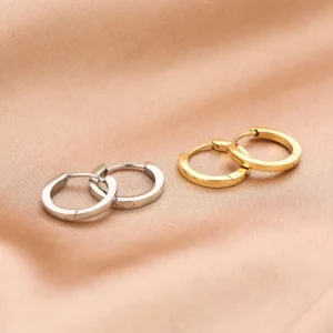 Basic creool oorbellen zilver