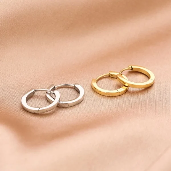 Basic creool oorbellen zilver