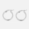Basic hoops 3cm zilver