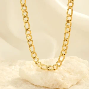 Basic ketting 7mm goud