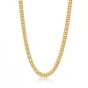 Basic schakelketting dun goud