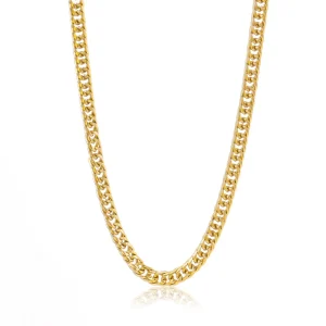 Basic schakelketting dun goud