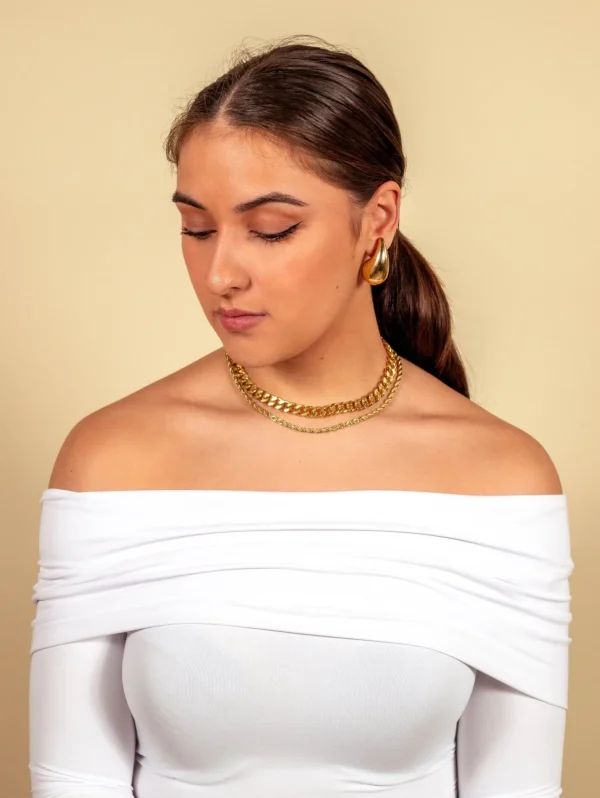 Choker ketting goud