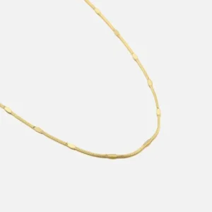 Dunne motief ketting goud