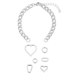 DYO Premium cuban armband zilver