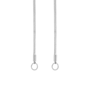 DYO premium slang ketting zilver