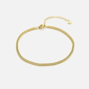 Enkelband Chunky 3mm goud
