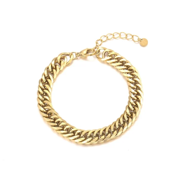 Enkelband Chunky 6mm goud