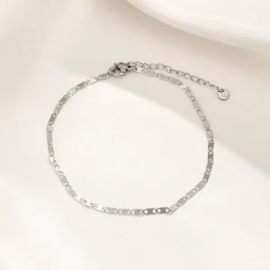 Enkelband classic-schakel zilver