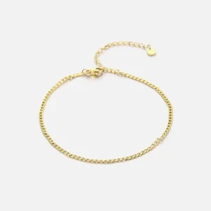 Enkelband cuban 2mm goud