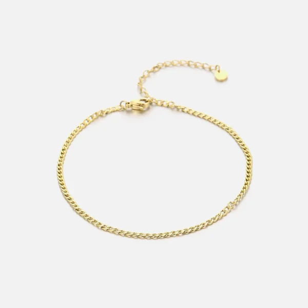 Enkelband cuban 2mm goud