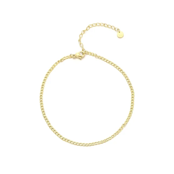 Enkelband cuban 2mm goud