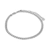Enkelband cuban schakel zilver