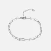 Enkelband fancy paperclip zilver