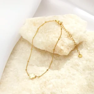 Enkelband klaver goud