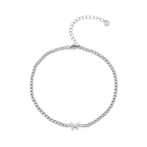 Enkelband vlinder zilver