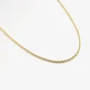 Gedraaide ketting 2mm goud
