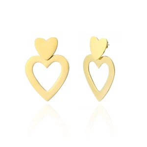 Groot hangende hart goud