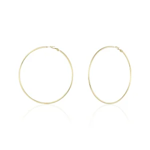 Grote hoops oorbellen goud