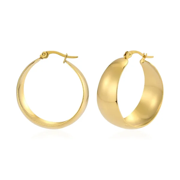 Hoops breed goud