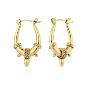 Ibiza sun hoops goud