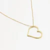 Ketting grote hart goud