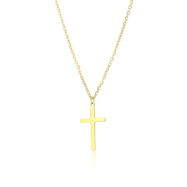 Ketting kruisje goud groot