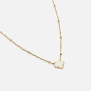 Ketting lucky goud/wit