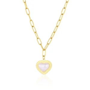 Ketting parel hart goud