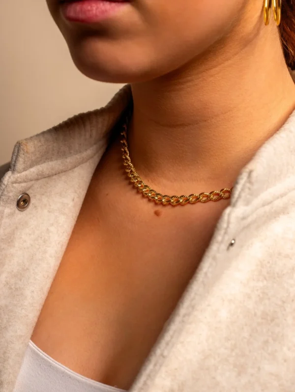 Ketting schakel lux goud