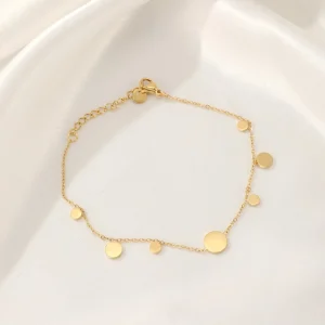 Muntjes armband goud