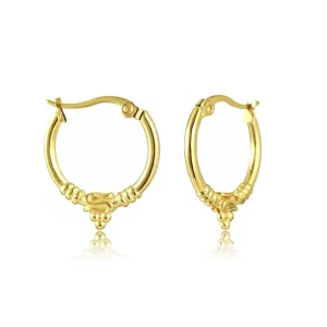 Oorbellen Bali bolletjes goud