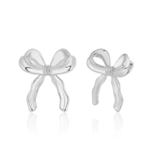 Oorsteker strik zilver