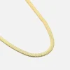 Platte ketting 6mm goud