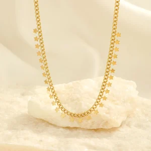 Sterretjes ketting goud